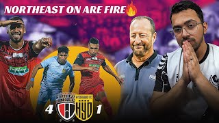 NORTHEAST UNITED VS HYDERABAD: 4-GOAL DOMINATION! ⚡RECORD BREAKING ALAEDDINE AJAIRE!