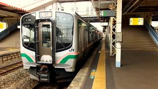 JR東日本E721系1000番台「東北本線・福島行き」＠郡山駅発車（発車メロディ付き）