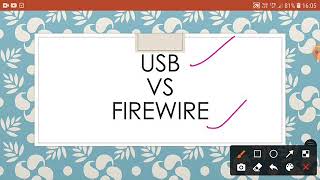 USB Vs Firewire Explaination in detail in one video