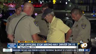 CHP officers stop wrong-day driver on I-5