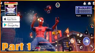 Marvel Future Revolution Gameplay (Android iOS) Part 1 Spiderman | Role-Playing Mobile Game