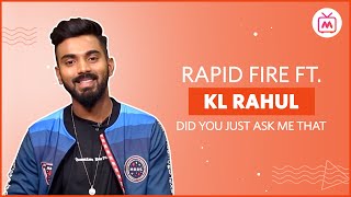 Rapid Fire With KL Rahul | Did You Just Ask Me That | Myntra Studio