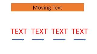 Moving Text effect | Powerpoint | Wizy Owl