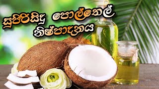 සුපිරිසිදු පොල්තෙල් නිෂ්පාදනය