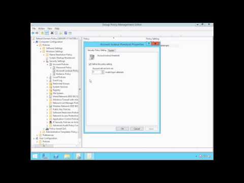 Password & Account Policies - Windows Server 2012 R2 Password & Account Policies - Windows Server 2012 R2