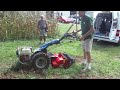 demo r2 rinaldi stoneburier with a walk behind tractor