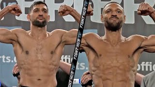 HIGHLIGHTS | AMIR KHAN & KELL BROOK TRADE HEATED WORDS AT WEIGH IN FACE OFF!