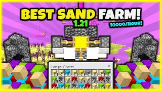 BEST SAND FARM EVER!! (GRAVITY BLOCK DUPER!) In Minecraft Bedrock 1.21