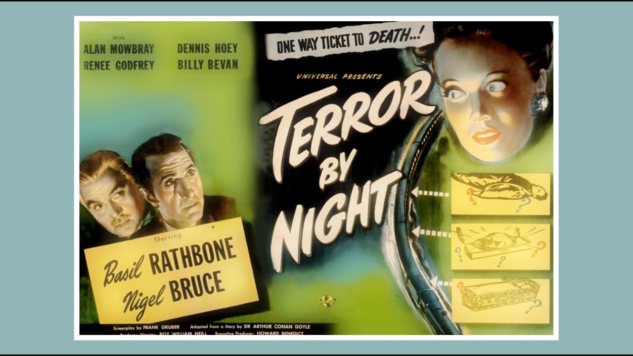 Terror By Night 1946 Film Noir Mystery Basil Rathbone Nigel Bruce Alan ...