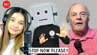 Robot Reacts to Horrible Song Covers (Super Funny) | Vincaso