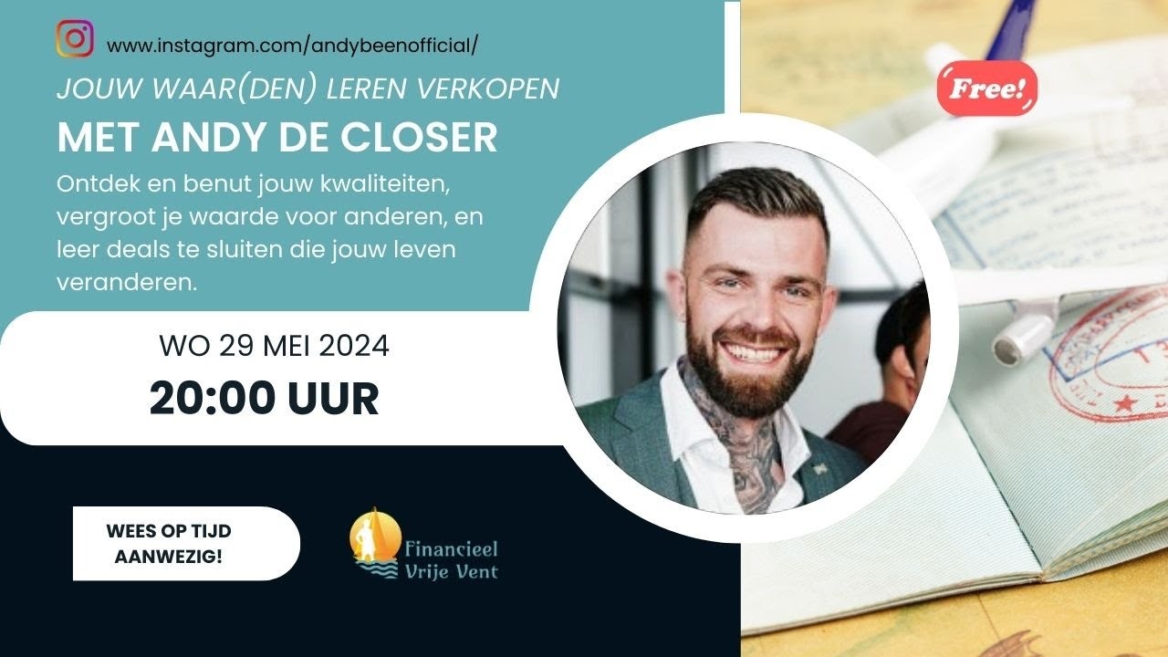 Jouw Waar(den) Leren Verkopen Met Andy De Closer - YouTube