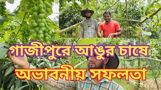 আঙুর ফল চাষ করে ব্যাপক সফল গাজীপুরের সবুজ