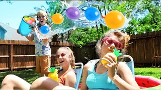 WATER BALLOON CHALLENGE!! Bunch O Balloons