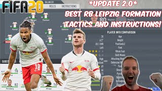 *UPDATE 2.0* FIFA 20 BEST RB LEIPZIG FORMATION, TACTICS AND INSTRUCTIONS!