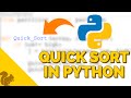 Quick sort program explained in Python - ChipTalksComputers(Watch full video for surprise)