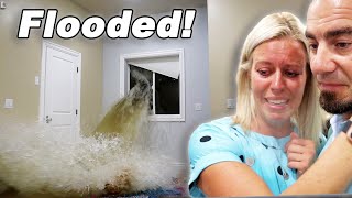Heavy Rainstorm FLOODED Our Basement! BUSTED Window And Rushing Water!