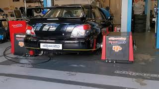 Subaru STI Hawkeye 600hp on Dyno