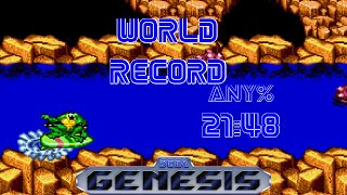 Battletoads (Sega Genesis) Any% in 21:48 (World Record)