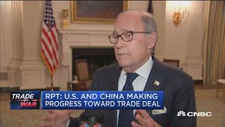 US and China reportedly making progress toward trade deal