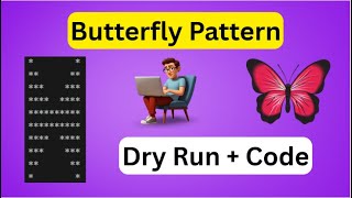 🦋Butterfly Pattern in Python Explained Step by Step | Satisfying & Easy Coding | Must Watch