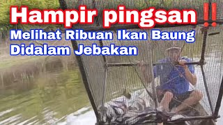 LUAR BIASA ‼️ HAMPIR PINGSAN MELIHAT RIBUAN IKAN BAUNG DIDALAM JEBAKAN || CAMP FISHING