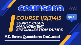 Supply Chain Management Specialization | Rutgers University | Coursera | Course 1 to 5 Paid Dumps