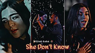 She Don't Know 🥀 ( Slowed & Reverb ) WhatsApp Status || 4K Video Status || Milind Gaba 🥵 Lo-Fi Edit