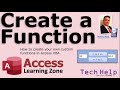 Create Your Own Custom Function in Microsoft Access VBA. User-Defined. C to F. F to C.