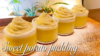 【フライパンで作る】簡単さつまいもモンブランプリン　sweet potato pudding