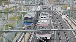 開業初日の成田スカイアクセス線(Narita SKY ACCESS Line)@印旛日本医大駅付近