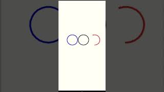 How to create a Easy Olympic symbol using python language, Tutorial || #shorts #creativetech #python