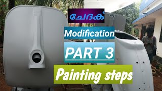 Chetak Modification Part 3, Basic Step of Painting