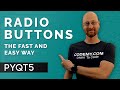 Radio Buttons - PyQt5 GUI Thursdays #18