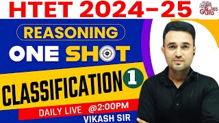 HTET Reasoning Classes 2024 | Reasoning Order Arrangement | by Vikash Sir #1