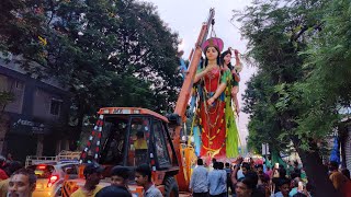 45feet India's Biggest Durga Mata Grand Shoba Yatra 2022 || Gulab Srinivas Gangaputra Anna