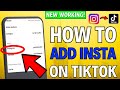 How to Add Instagram on Tiktok (2024)