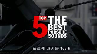 포르쉐 TOP5. 포르쉐 모델중 가장 좋은 배기음을 가진 모델은?