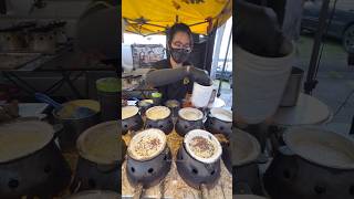 Amazing Mini Crispy Peanut butter Pancake with Chocolate - Malaysia Street Food