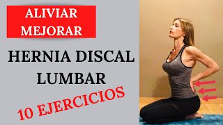 HERNIA DISCAL LUMBAR - 10 ejercicios muy eficaces para aliviar y mejorar