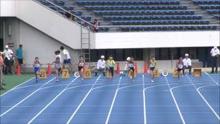 第３０回全国小学生陸上競技交流大会東京都代表選手選考会　５年女子１００ｍ　予選８組