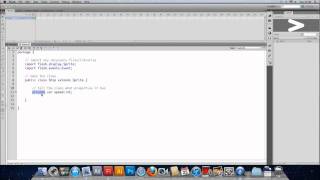 Game Development in AS3 Part 1 - Setting up an AS file