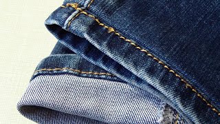 How to Shorten Jeans with Original Hem