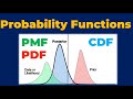 Statistics and Probability: Probability Functions (PMF, PDF and CDF)