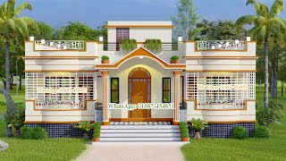 ৪ বেডরুমের বাড়ির ডিজাইন। 4 bedroom house design। home design।Village house design। বিল্ডিং ডিজাইন