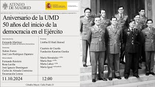 Aniversario de la UMD, 50 años del inicio de la democracia en el Ejército