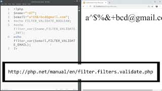 How to use Filter var Function in PHP *in Hindi*