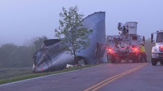 Severe storms, tornado leave Ohio farm destroyed
