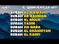 MUROTTAL PEMBUKA PINTU REZEKI  SURAH Al Waqiah, Ar Rahman, Al Mulk, Yasin, Al Kahfi, An Naba, Al Gha