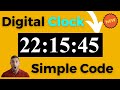 How to Make Digital Clock in JS | JavaScript Tutorials | Web Development Tutorials | CWC😊😊