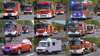 Einsatzfahrten Werkfeuerwehr CHEMPARK Dormagen \u0026 Leverkusen | Viele GROß- und SONDERFAHRZEUGE!